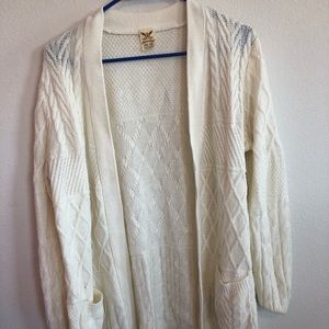 Cream faded glory cardigan